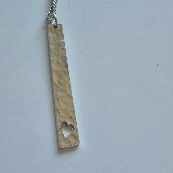 🍁Amos Pewter Heart Beat Necklace - Picture 8 of 9